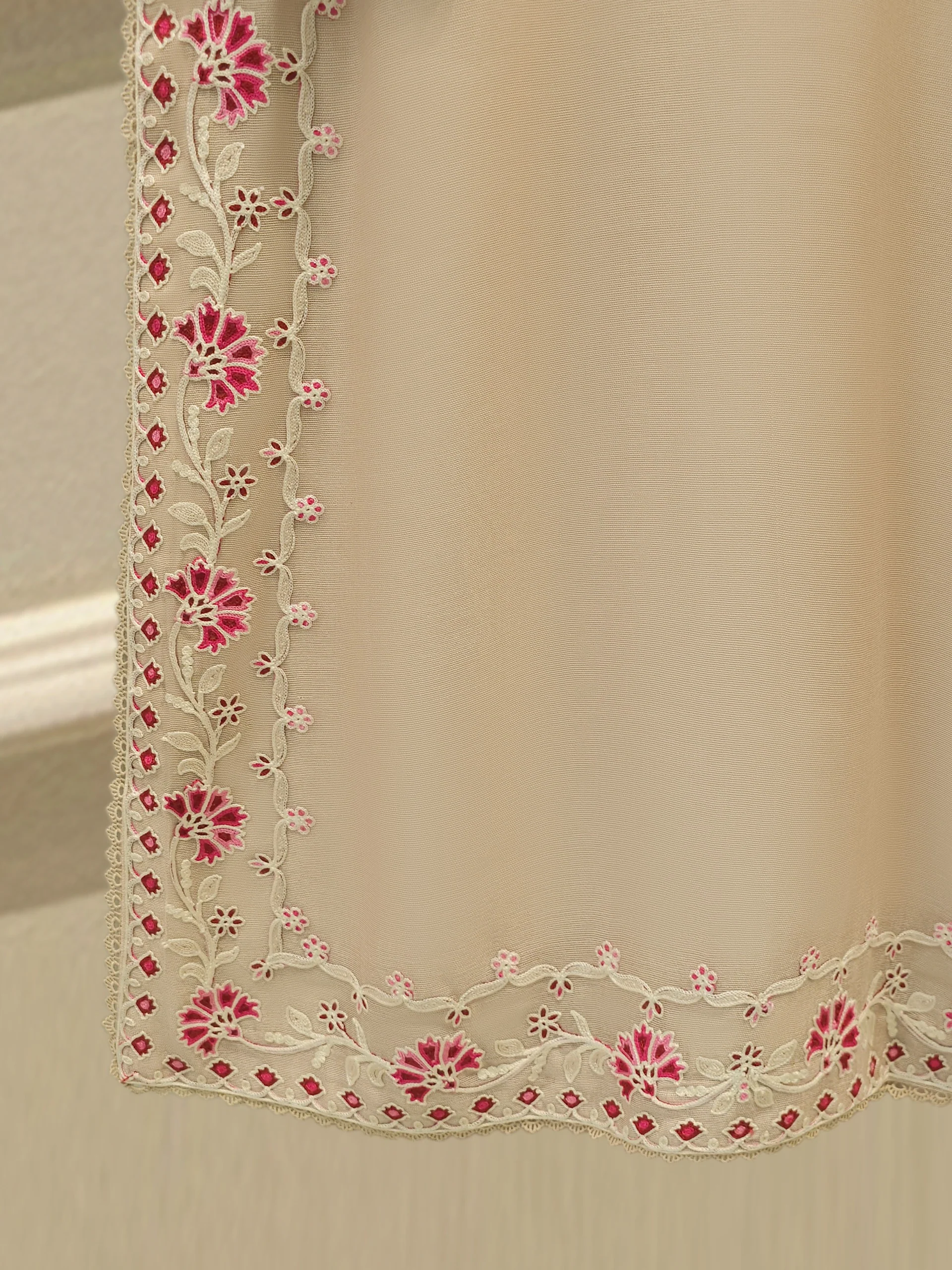 3 Piece - Pure Embroidered Cotton Net Suit S114246 - Image 6