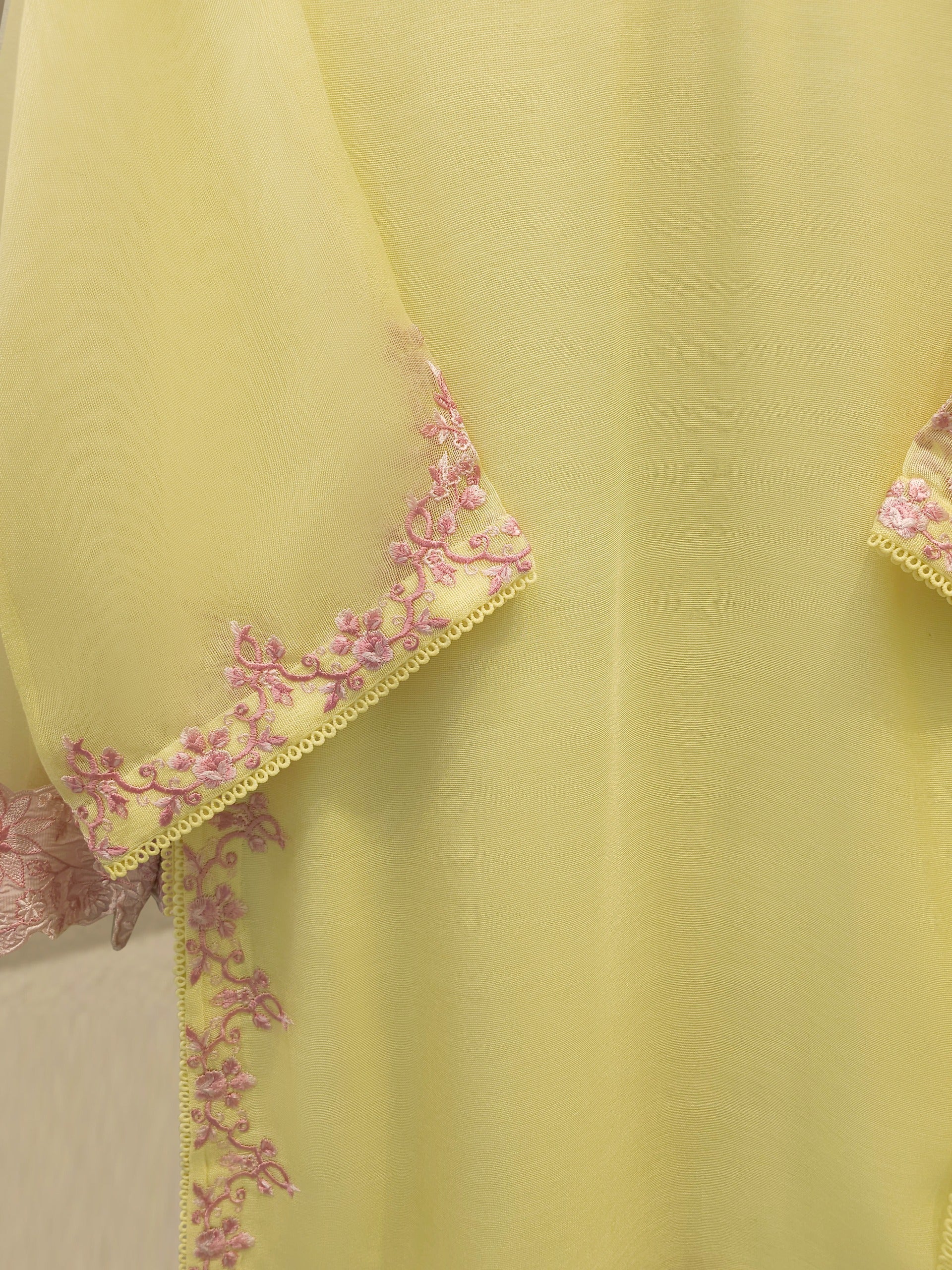 3 Piece - Pure Embroidered Cotton Net Suit S114367 - Image 3