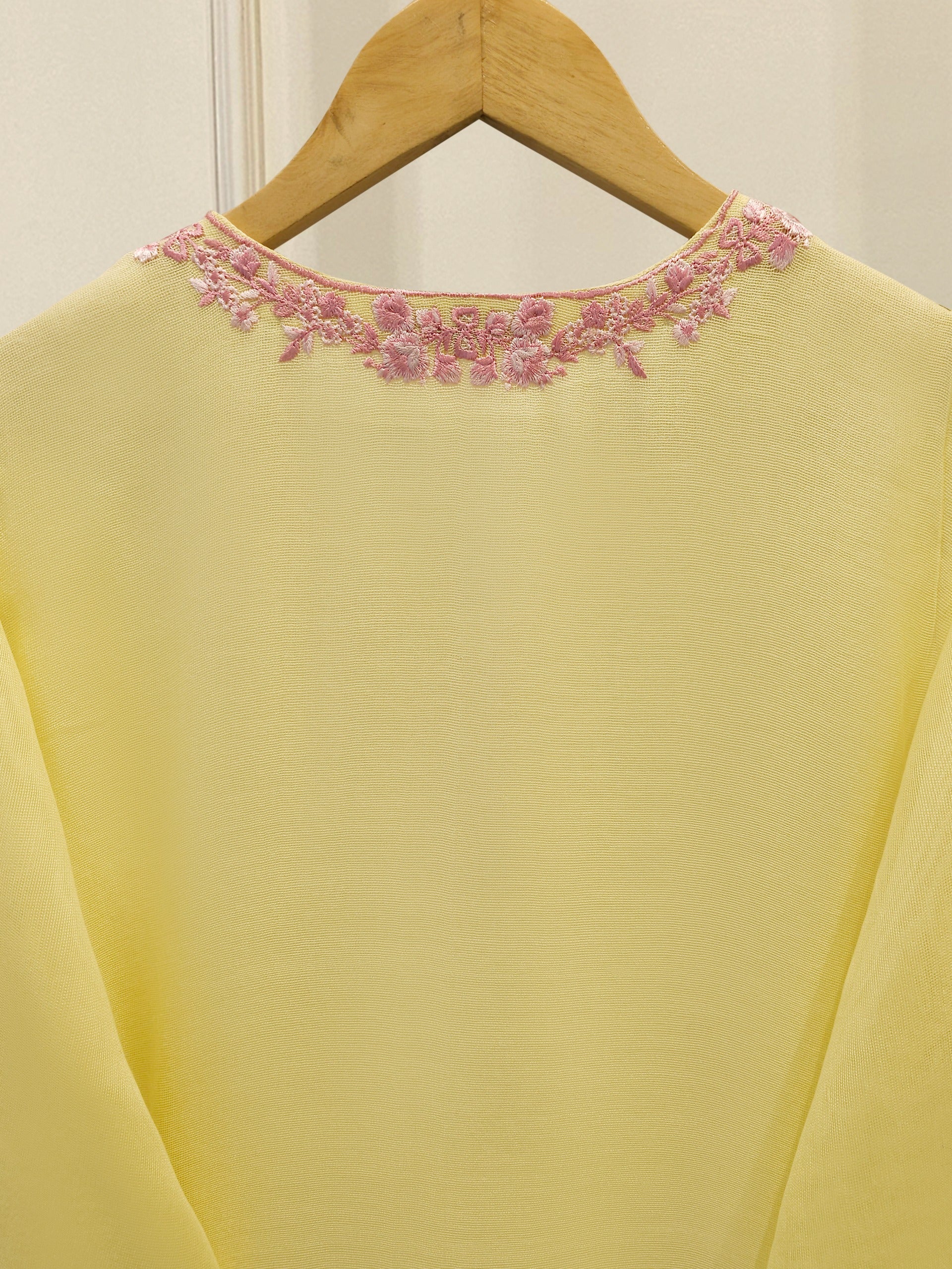 3 Piece - Pure Embroidered Cotton Net Suit S114367 - Image 6