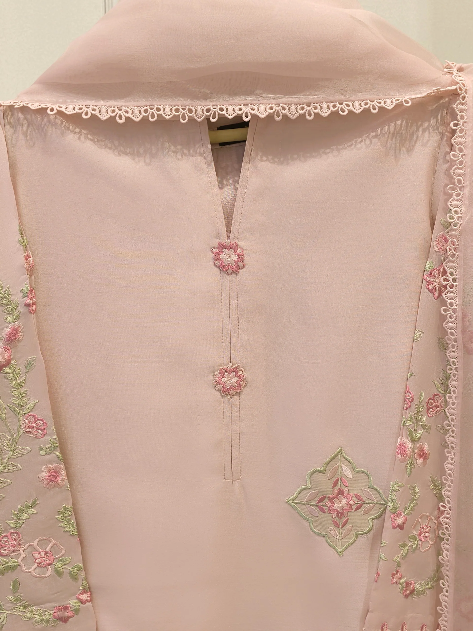 3 Piece - Pure Khaddi Silk Embroidered S114320 - Image 2