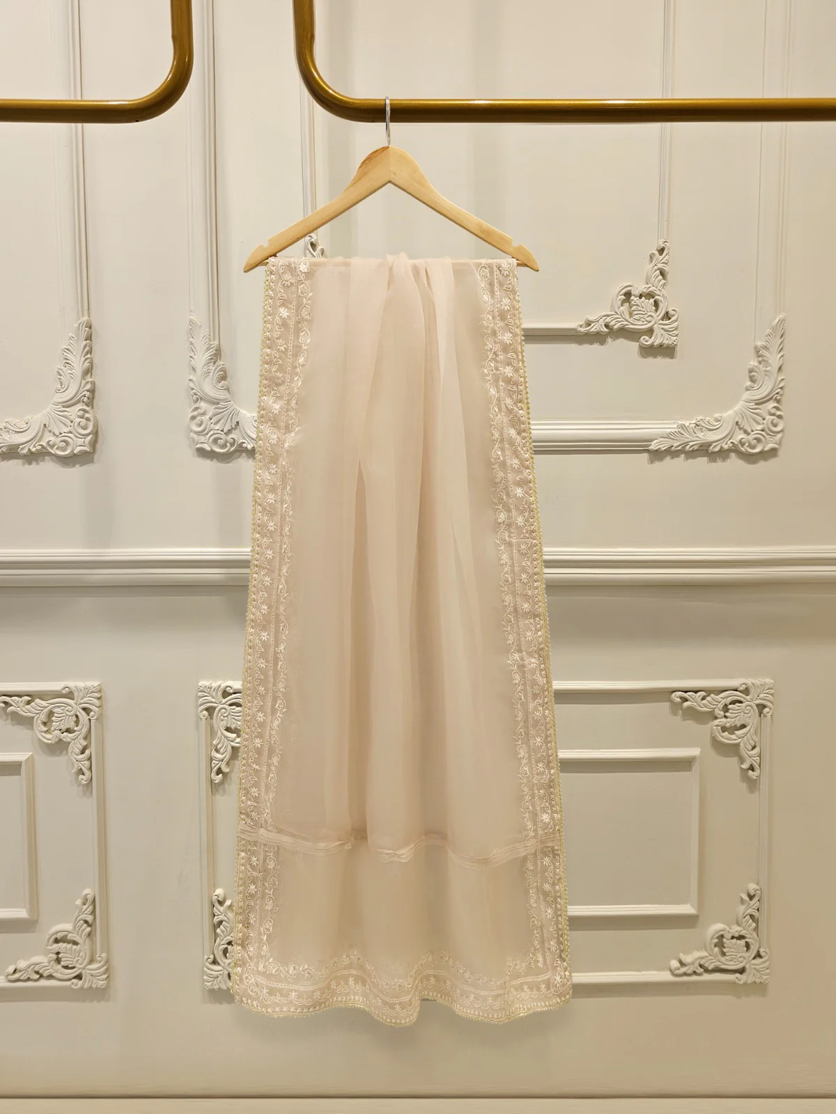 3 Piece- Pure Sheesha Silk Embroidered Suit S113806 - Image 6