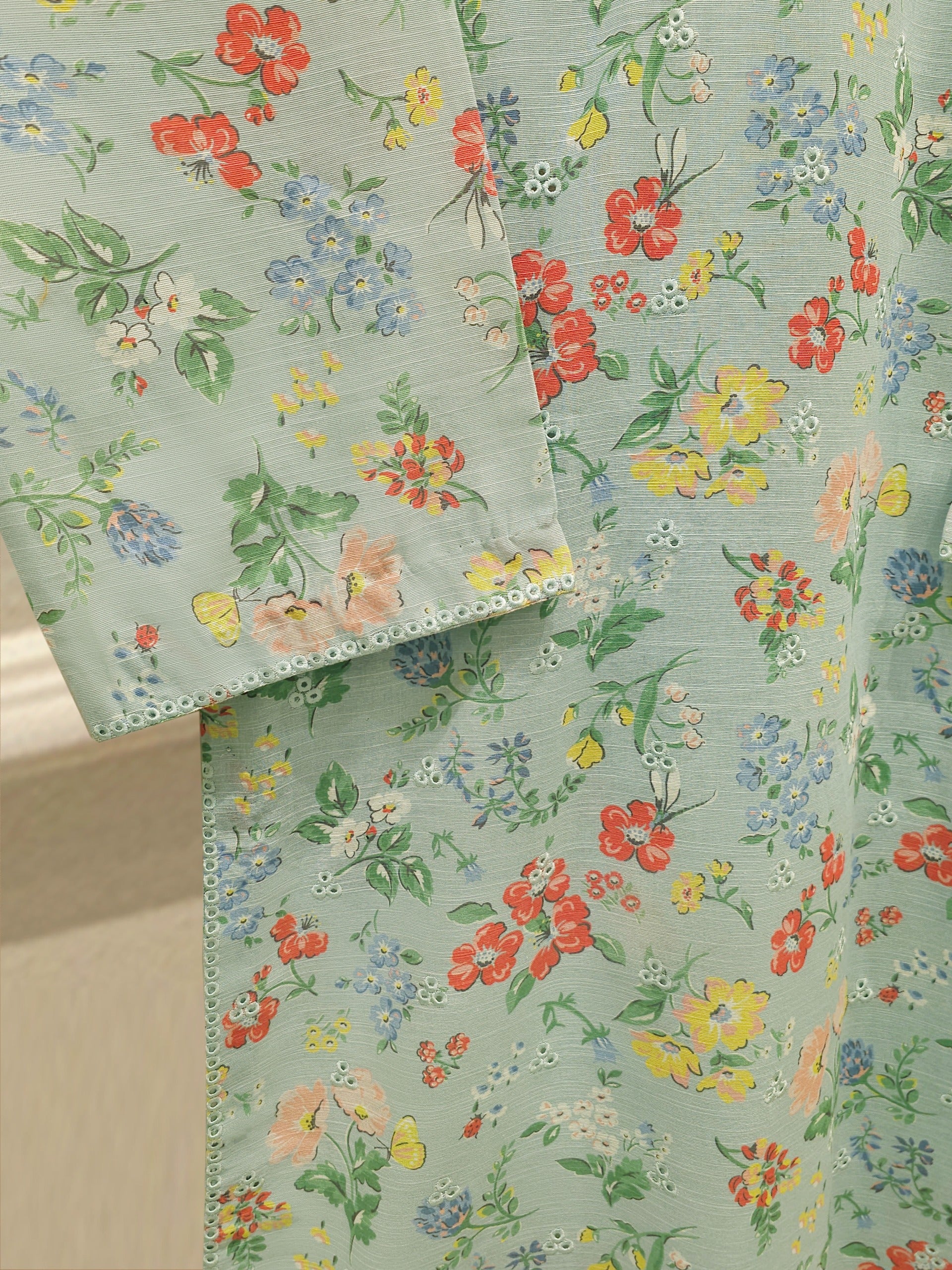 Digital Printed Embroidered  Khaddar Shirt S112865 - Image 3