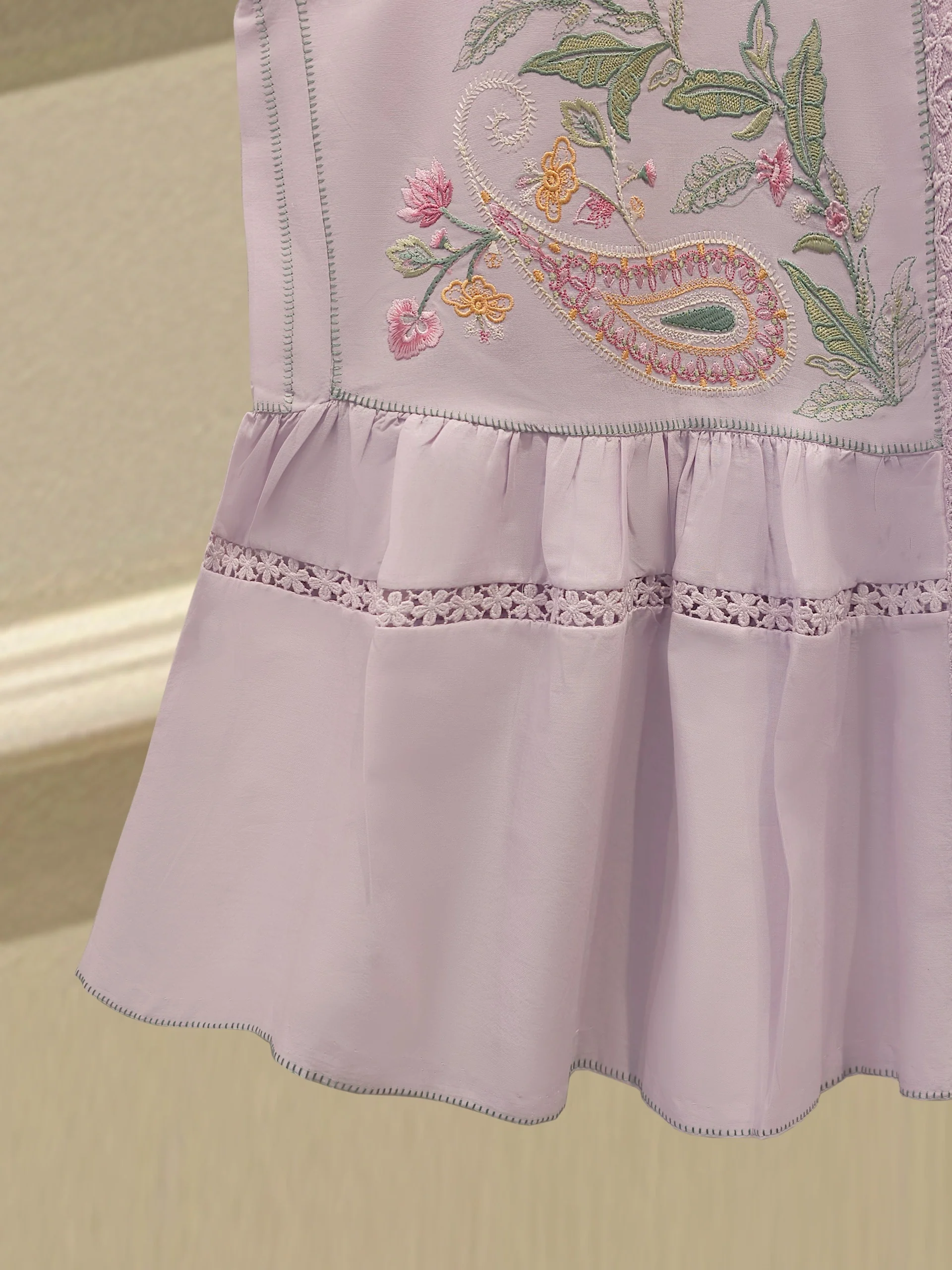 Embroidered Cambric Shirt WS00197 - Image 3