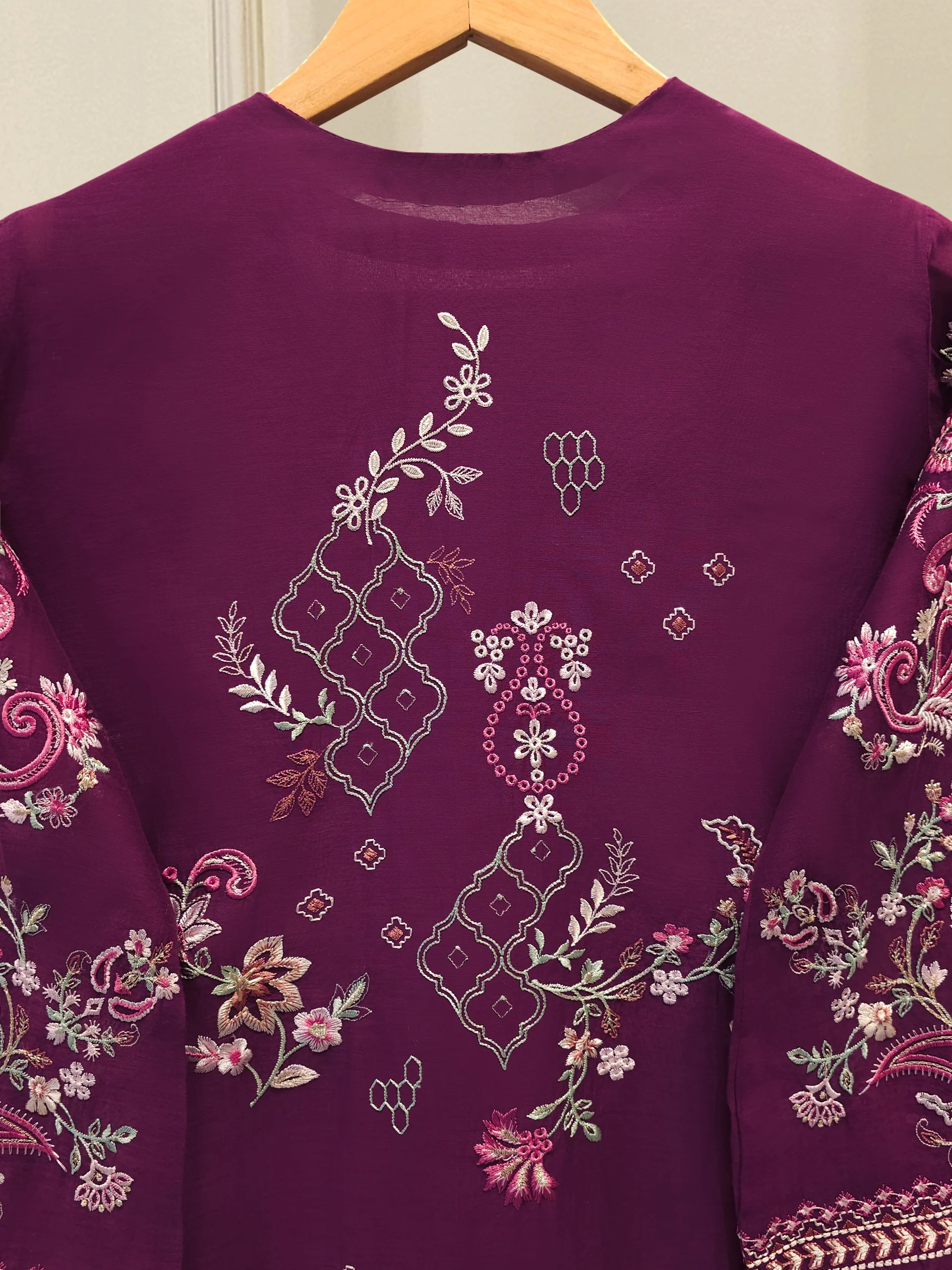 Embroidered Kora  Cotton Shirt S114315 - Image 6
