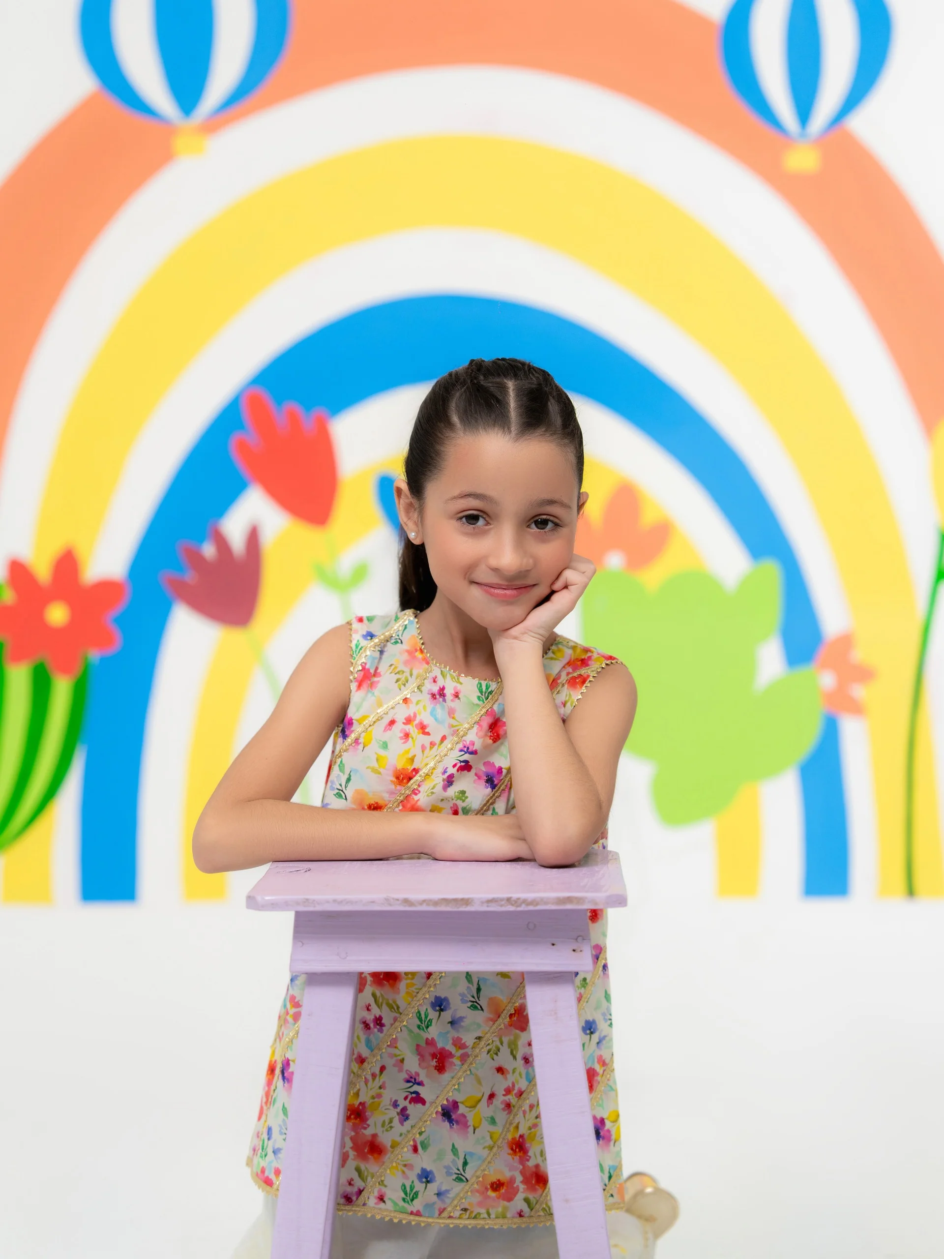 (Kids) - 2 Piece Digital Printed Lawn Suit FKD-033 - Image 3