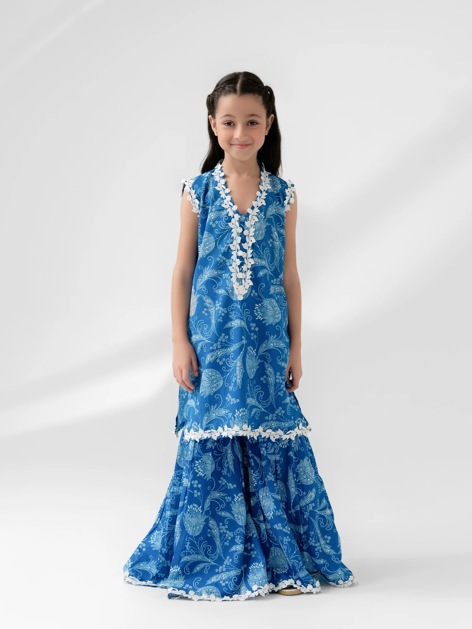 (Kids) - 2 Piece Digital Printed Lawn Suit FKD-063