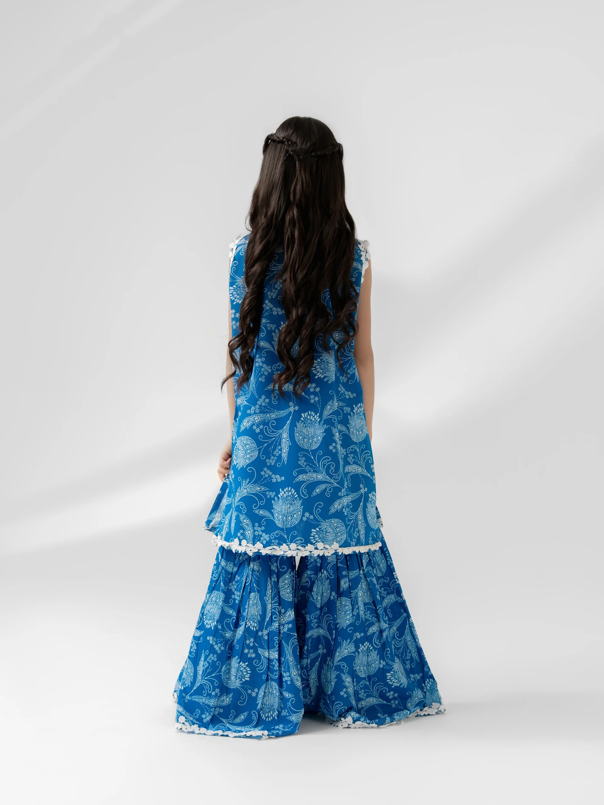 (Kids) - 2 Piece Digital Printed Lawn Suit FKD-063 - Image 3