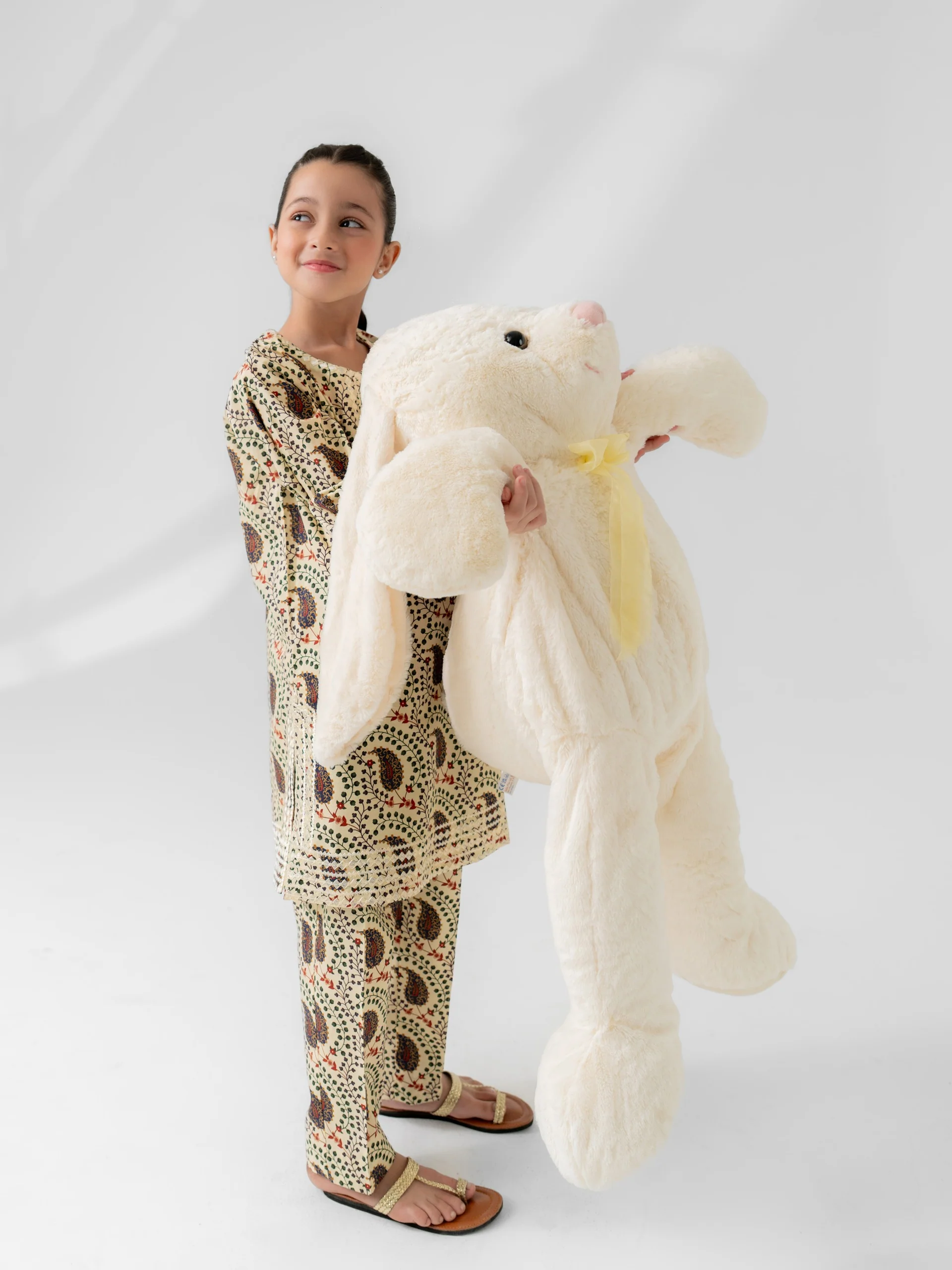 (Kids) - 2 Piece Digital Printed Lawn Suit FKD-081 - Image 2