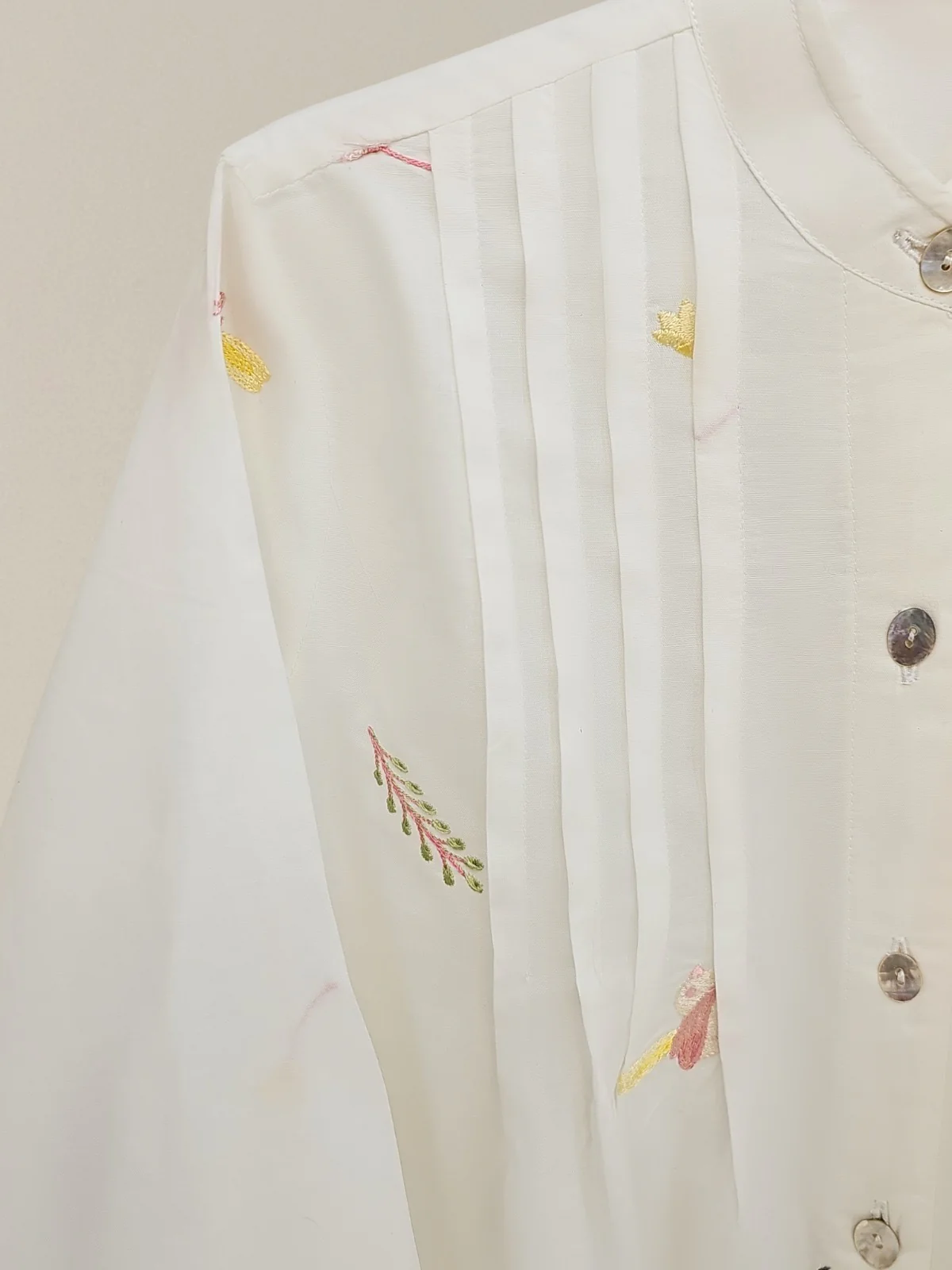 (Kids) Embroidered Cambric Shirt KD-034 - Image 2
