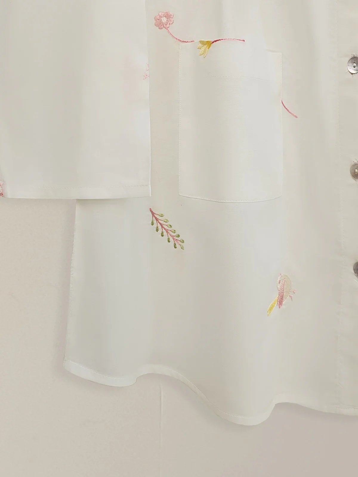 (Kids) Embroidered Cambric Shirt KD-034 - Image 3