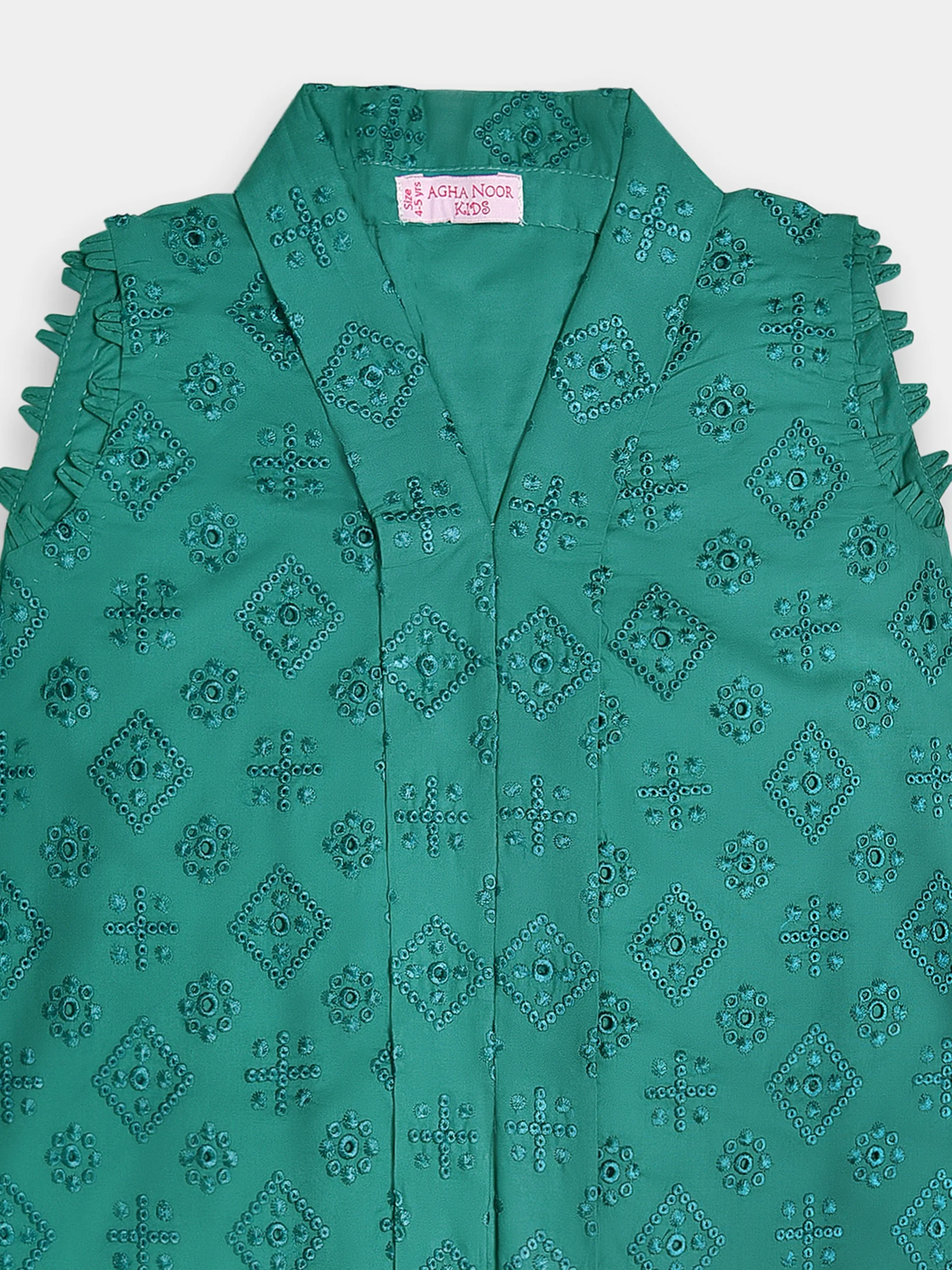 (Kids)  Embroidered Lawn Suit FKD-084 - Image 2
