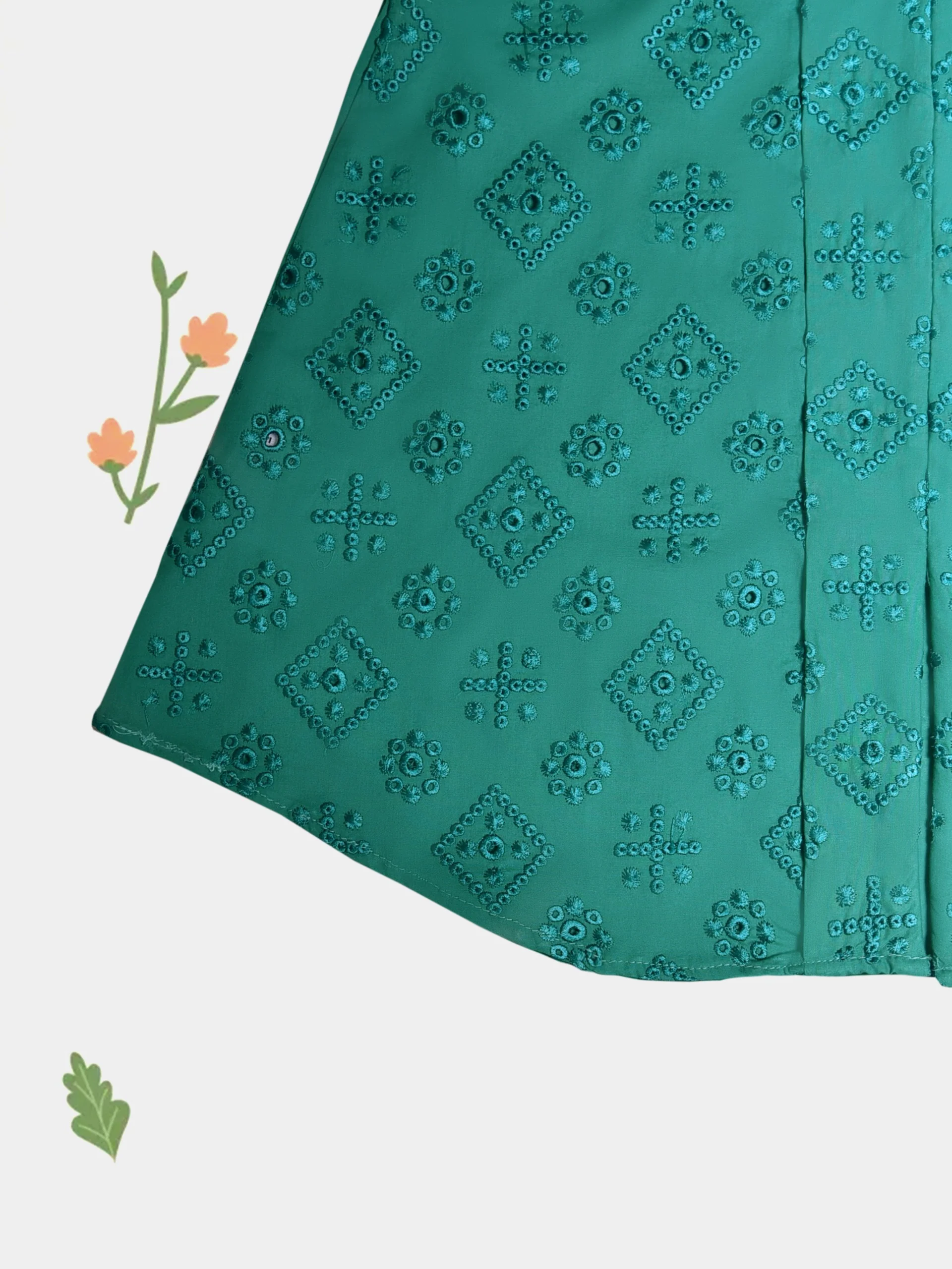 (Kids)  Embroidered Lawn Suit FKD-084 - Image 3