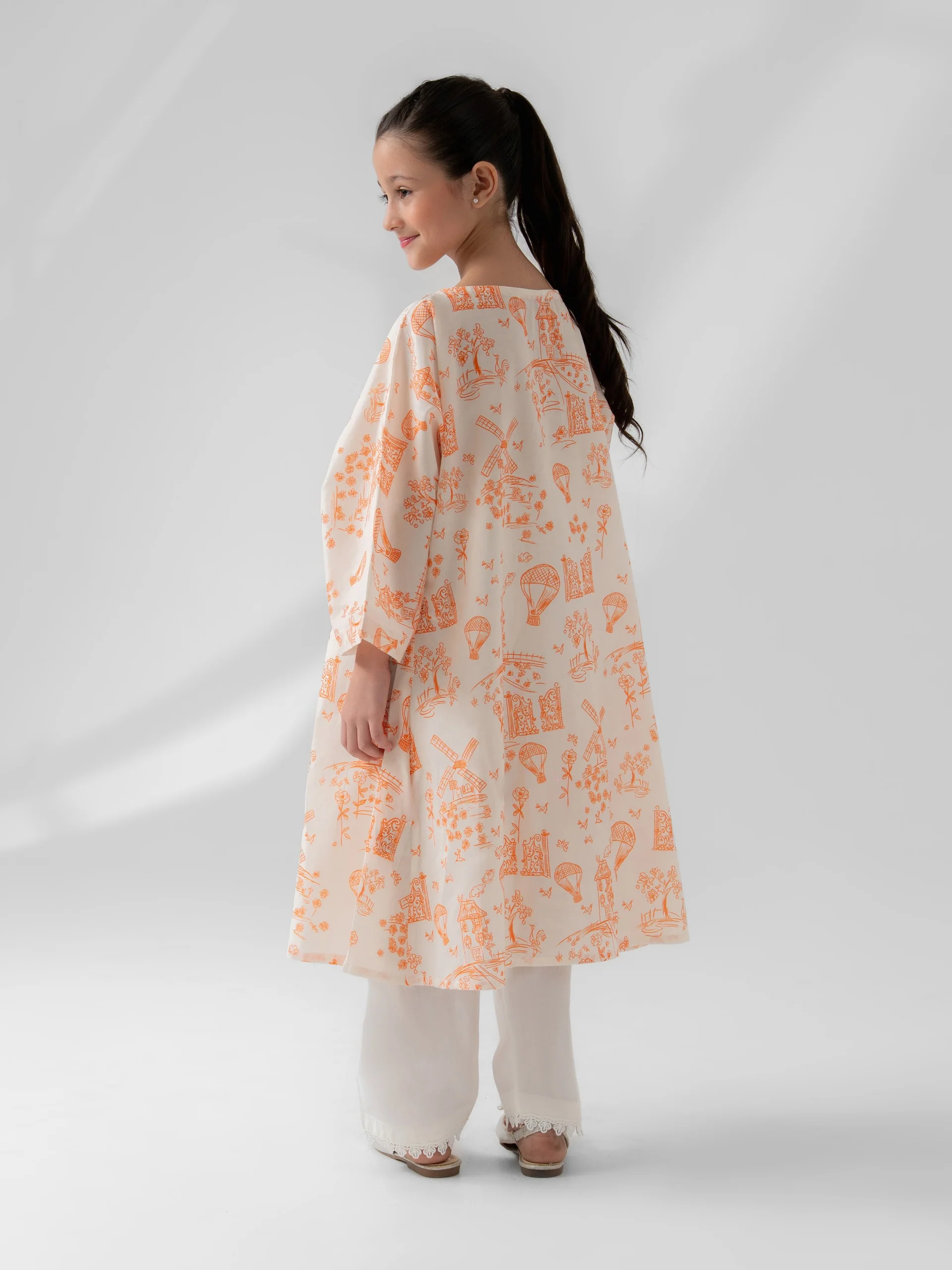 (Kids) Printed Cambric Shirt KD-0040 - Image 5