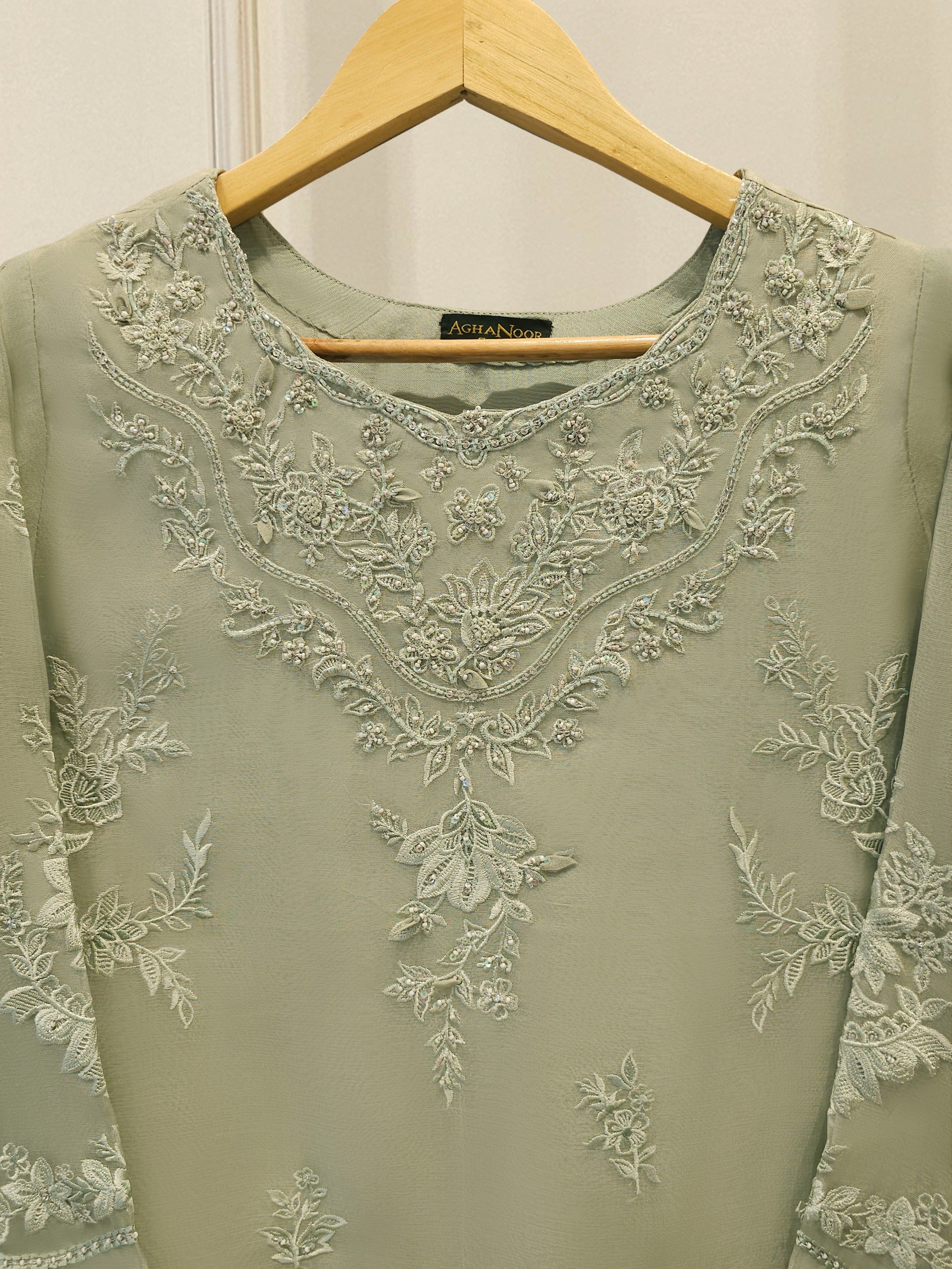 Pure Embroidered Organza Shirt S113948 - Image 2