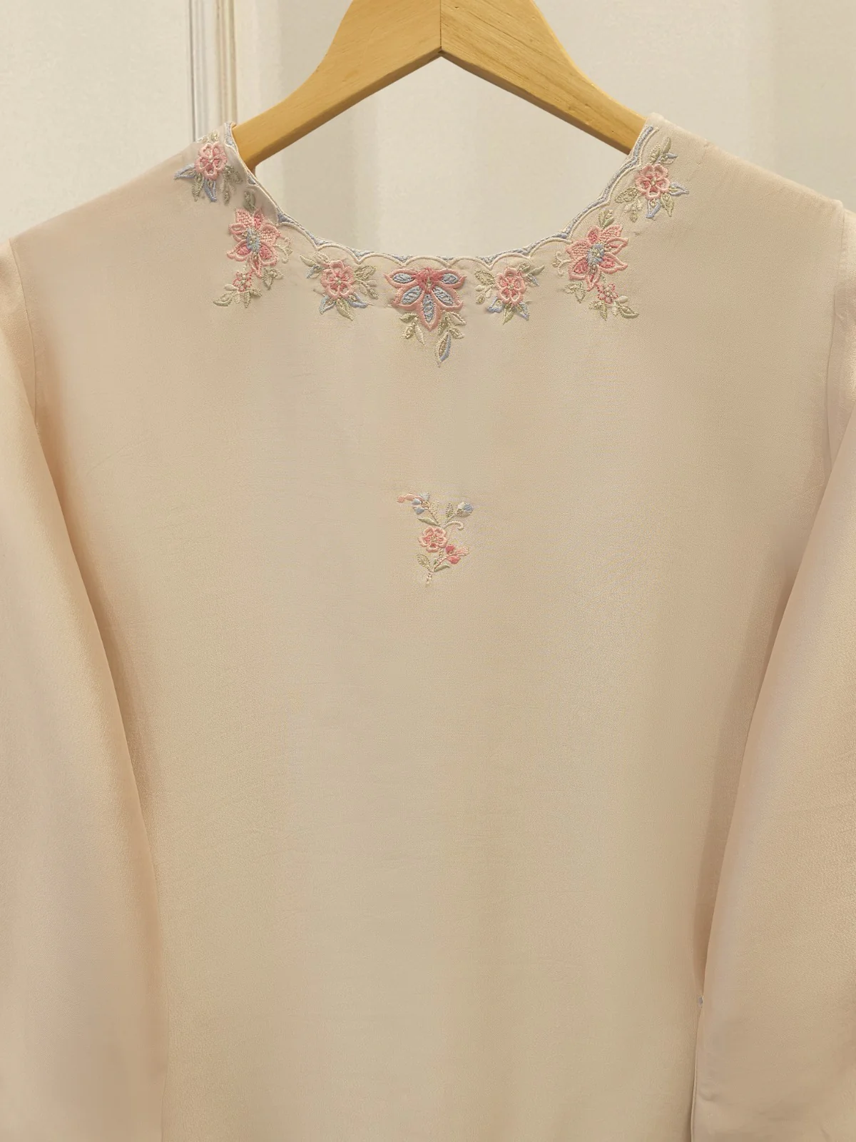 Pure Embroidered Sheesha Silk Shirt S114006 - Image 6