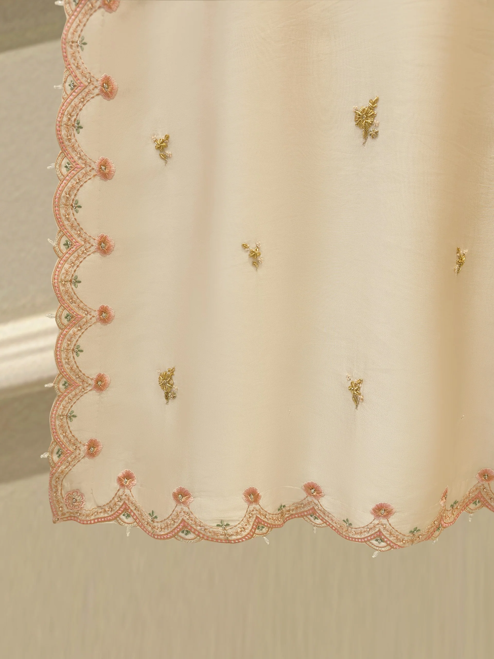 Pure Embroidered Sheesha Silk Shirt S114194 - Image 3