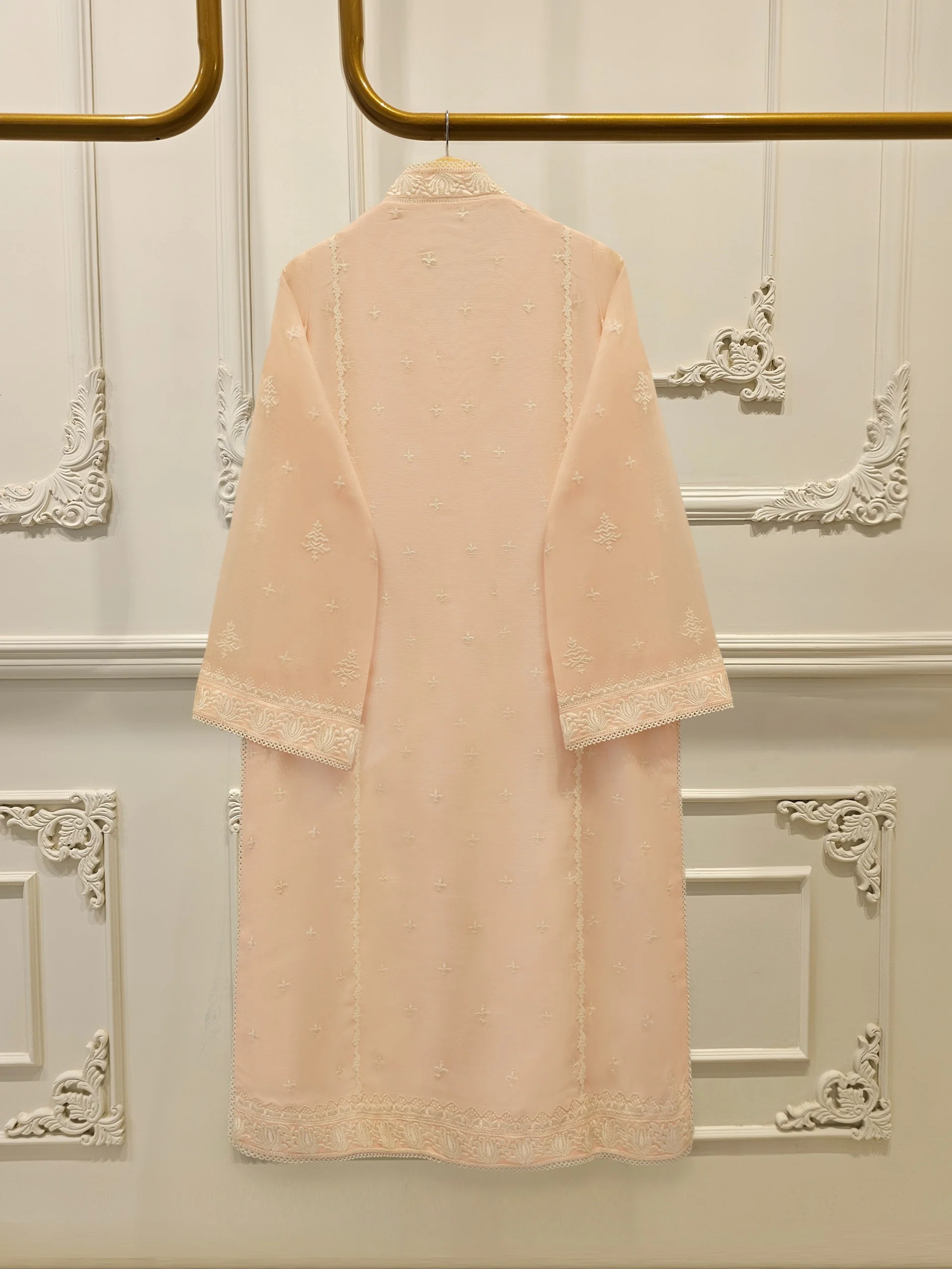 (Unstitched) 3 Piece - Pure Embroidered Cotton Net Suit S113609 - Image 5