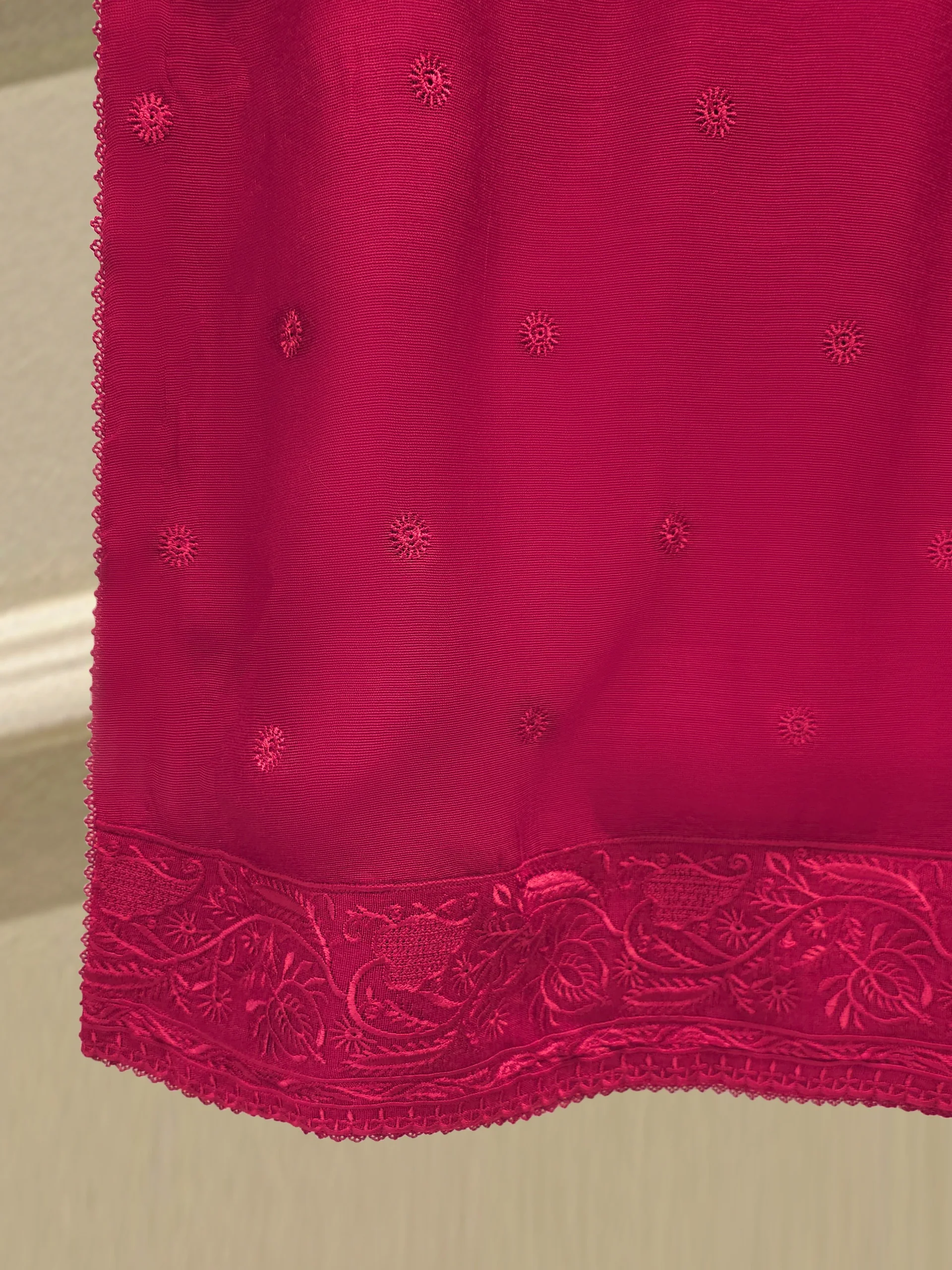 (Unstitched) 3 Piece - Pure Embroidered Cotton Net Suit S113614 - Image 4