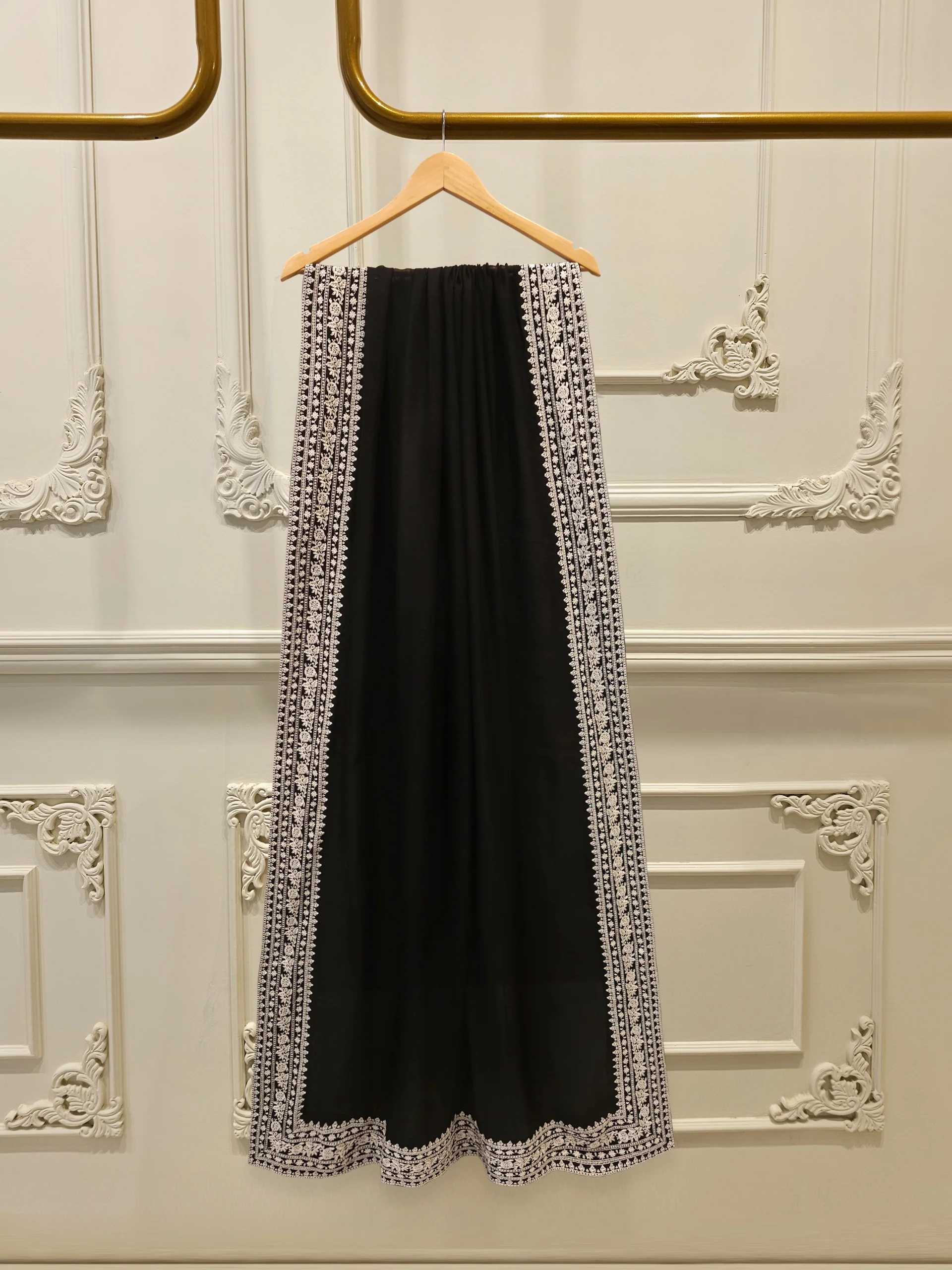 (Unstitched) 3 Piece - Pure Embroidered Cotton Net Suit S113920 - Image 6